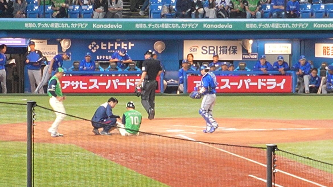 ヤクルト 宮本丈 デッドボール　ヤクルト vs DeNA　2026年5月2日(土)　神宮球場