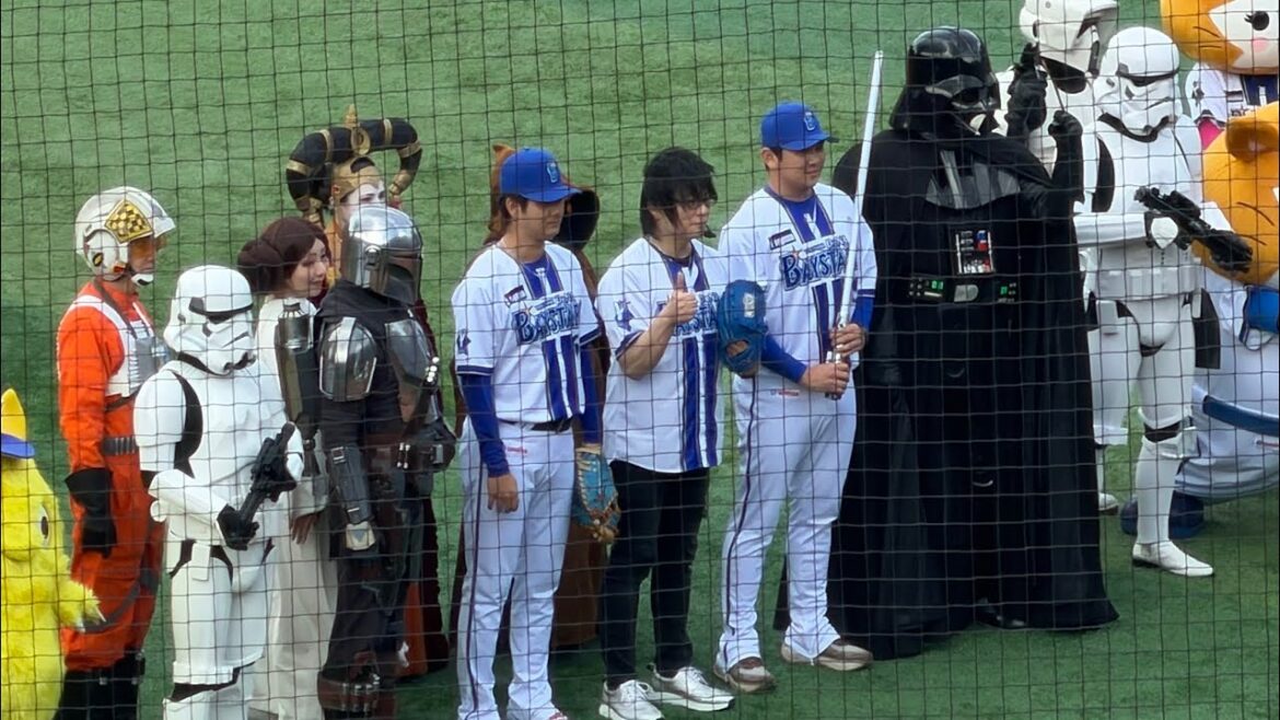 STAR WARS special ball game at Yokohama, Japan May 4 2026 スターウォーズ森川智之さん山﨑康晃宮城滝太横浜DeNAベイスターズ広島東洋カープ