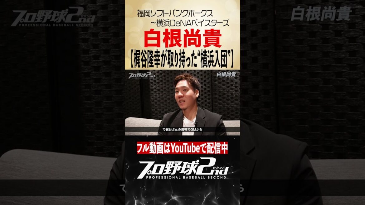 梶谷隆幸が取り持った横浜移籍|白根尚貴のプロ野球人生(福岡ソフトバンクホークス〜横浜DeNAベイスターズ) 梶谷隆幸が取り持った横浜移籍|白根尚貴のプロ野球人生(福岡ソフトバンクホークス〜横浜DeNAベイスターズ)