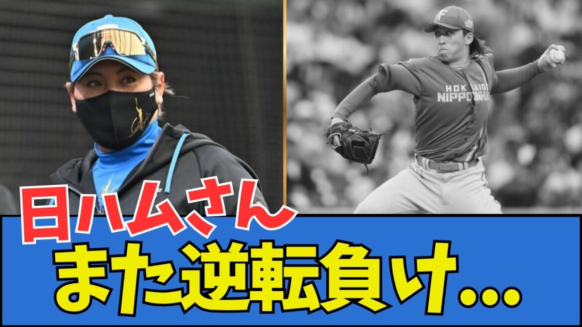 【また被弾…】日ハムさん、また逆転負け