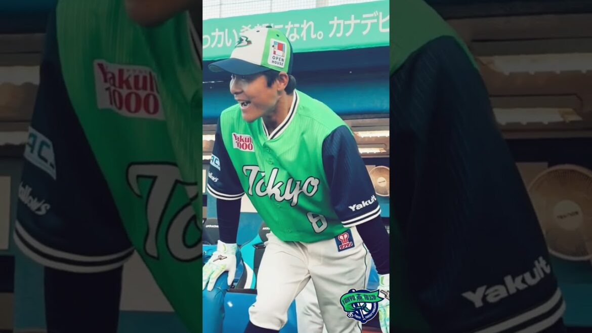 本日燕プロ初日💚 #swallows #shorts #燕心全開 #燕プロ