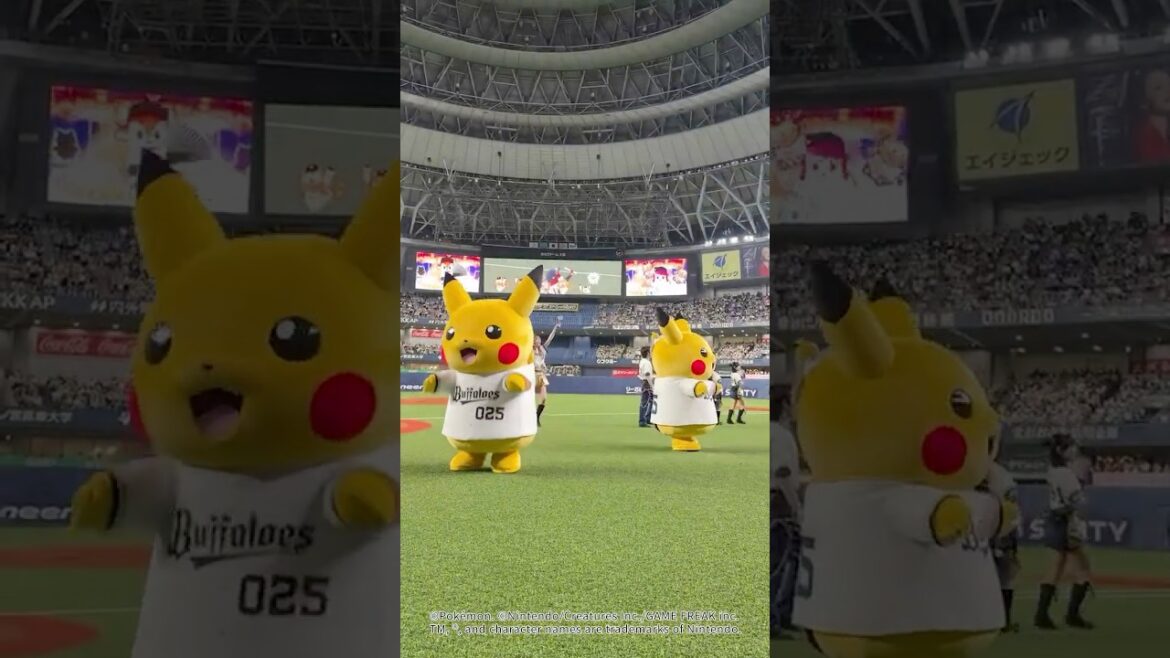 ORIX-Buffaloes: ピカチュウも一緒にバファローズ☆パレード💫#ポケモン#ポケモンベースボールフェスタ #オリックス ピカチュウも一緒にバファローズ☆パレード💫#ポケモン#ポケモンベースボールフェスタ #オリックス