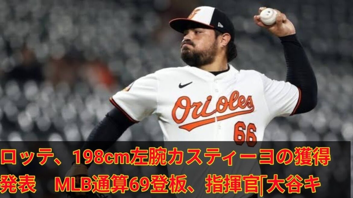 ロッテ、198cm左腕カスティーヨの獲得発表 MLB通算69登板、指揮官「大谷キラー」 ロッテ、198cm左腕カスティーヨの獲得発表 MLB通算69登板、指揮官「大谷キラー」