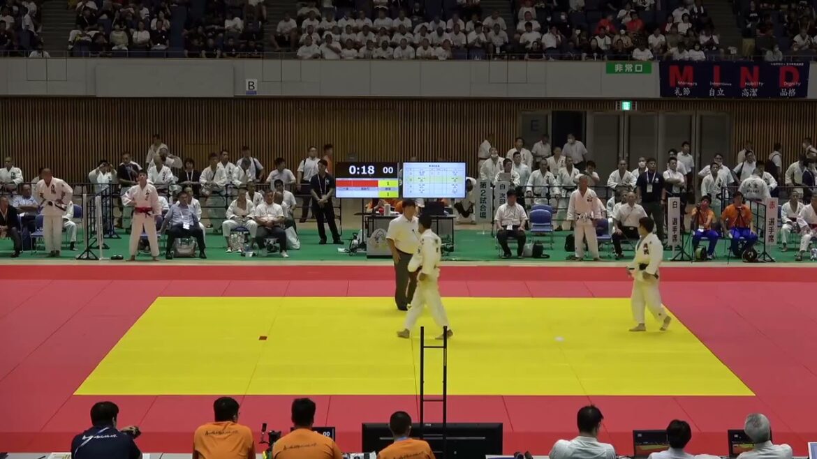 2023年IH 柔道男子 73kg級 二回戦 鈴木一ノ介 高知(高知) vs 田中寛人 興國(大阪)