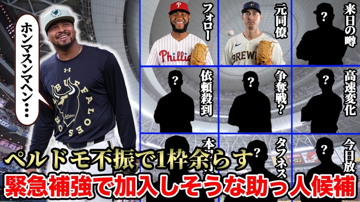 ペルドモの代わりになる助っ人を探してみた【オリックス】