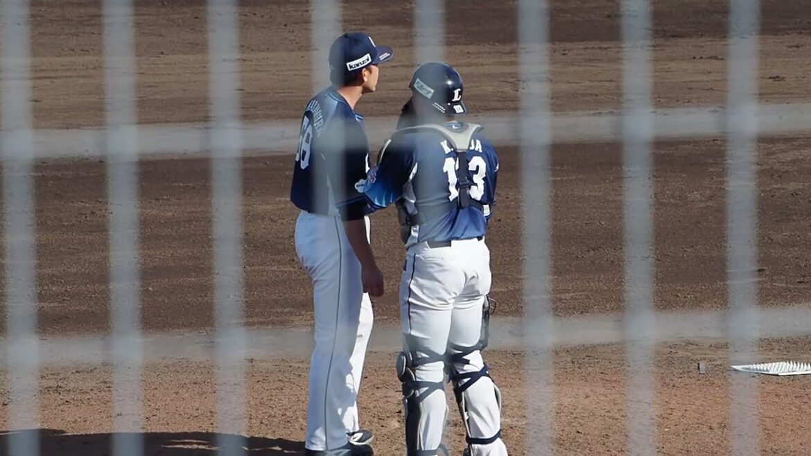 2026.03.14 中日-埼玉西武 #中村祐太 投球練習 (ナゴヤ球場)