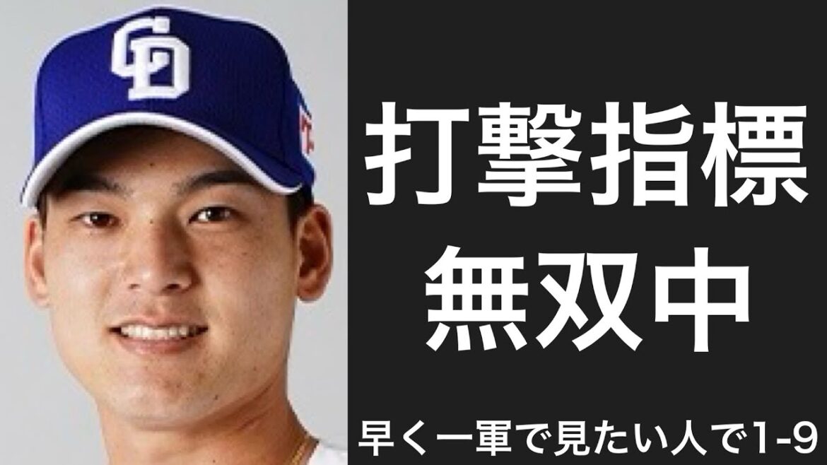 早く一軍で見たい選手で1-9