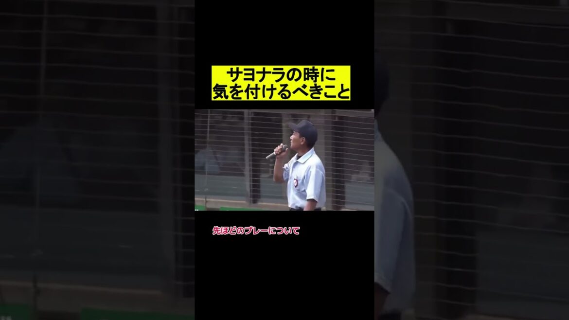 サヨナラの時に気をつけるべきこと #プロ野球 #野球 #高校野球
