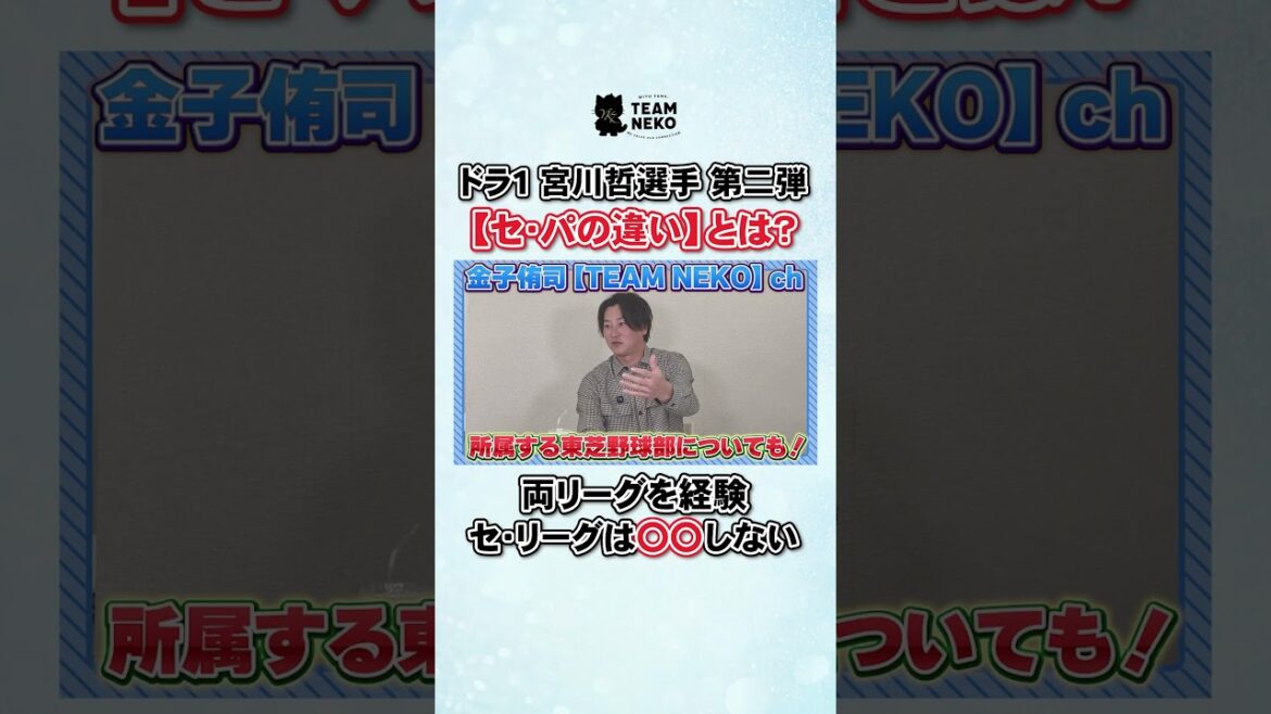 ドラ1 宮川哲選手 第二弾 【セ・パの違い】とは?#金子侑司 #宮川哲#埼玉西武ライオンズ ドラ1 宮川哲選手 第二弾 【セ・パの違い】とは?#金子侑司 #宮川哲#埼玉西武ライオンズ