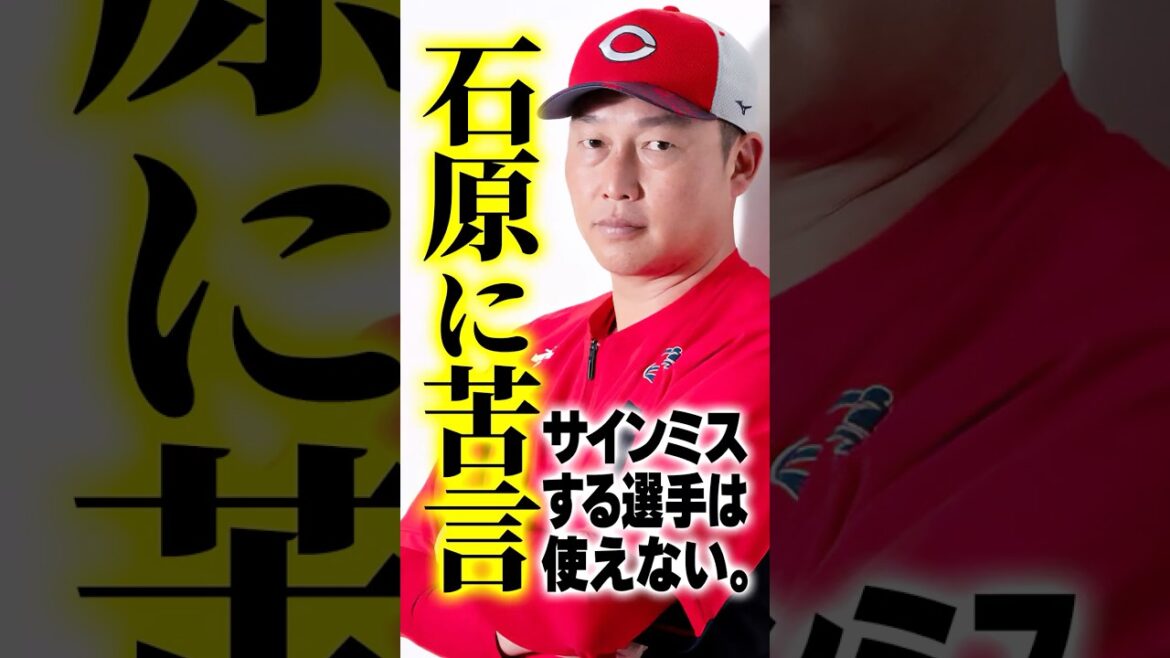 広島カープ新井監督『鬼フォルム』石原貴規に苦言「サインミスをする選手は使えない」バント→打撃で併殺打 #新井貴浩 #石原貴規 #カープ