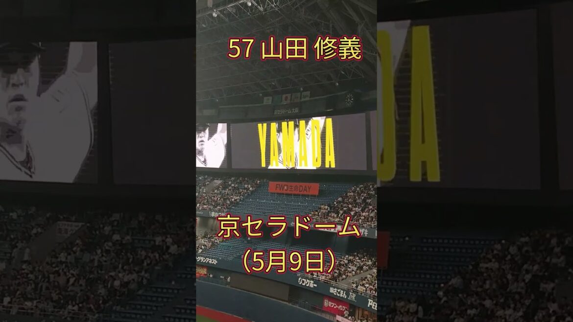 【オリックス】山田 修義【5月9日 Buffaloes vs Fighters】#shorts 【オリックス】山田 修義【5月9日 Buffaloes vs Fighters】#shorts