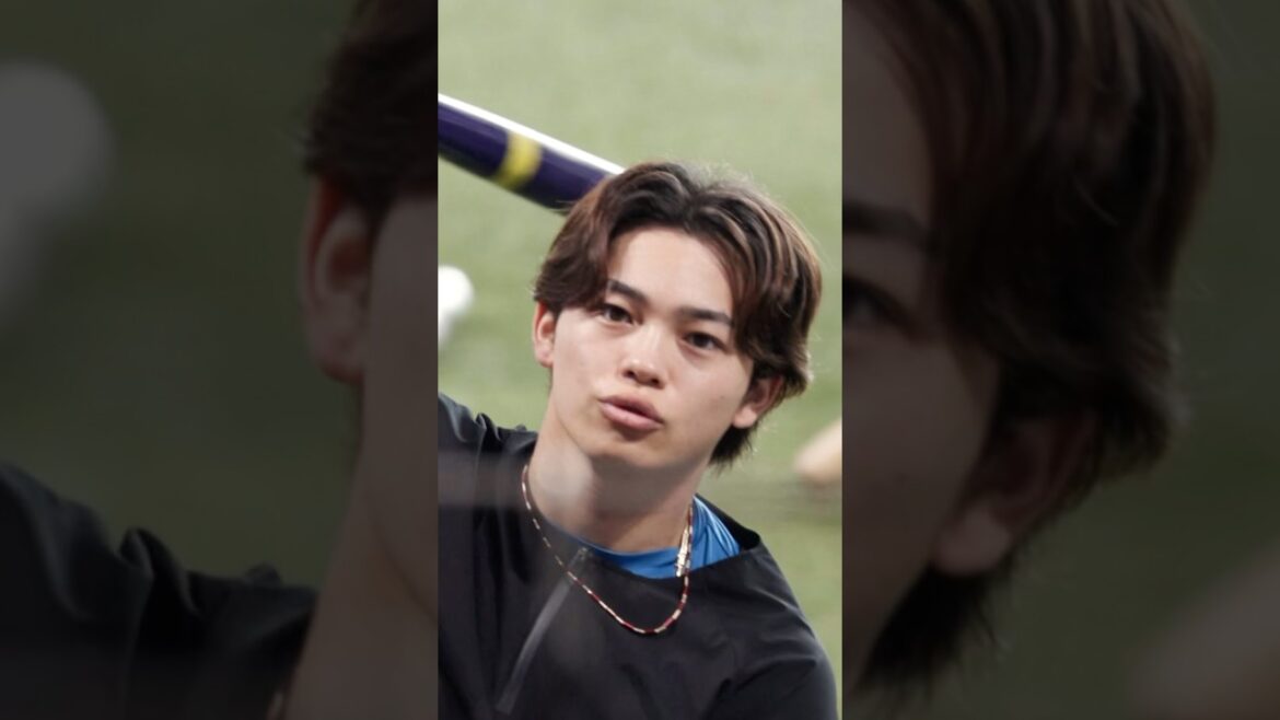 田宮裕涼選手の練習風景⚾️ #ドミれ #lovefighters