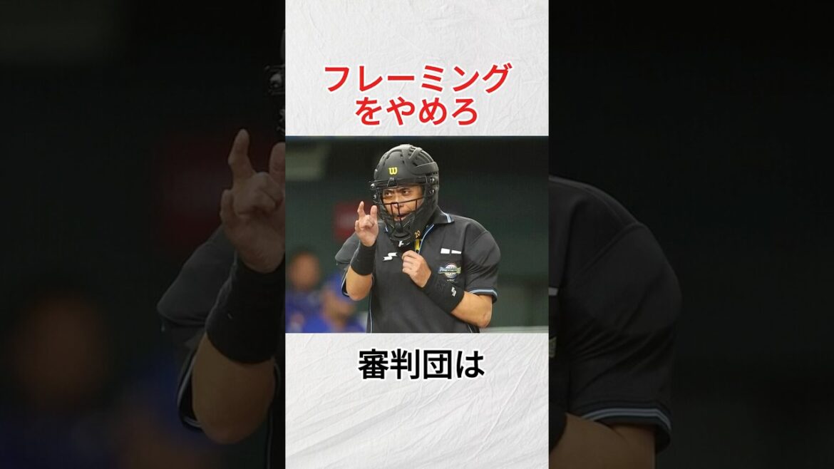 『キャッチャーのフレーミング』に関する雑学#野球 #shorts #npb