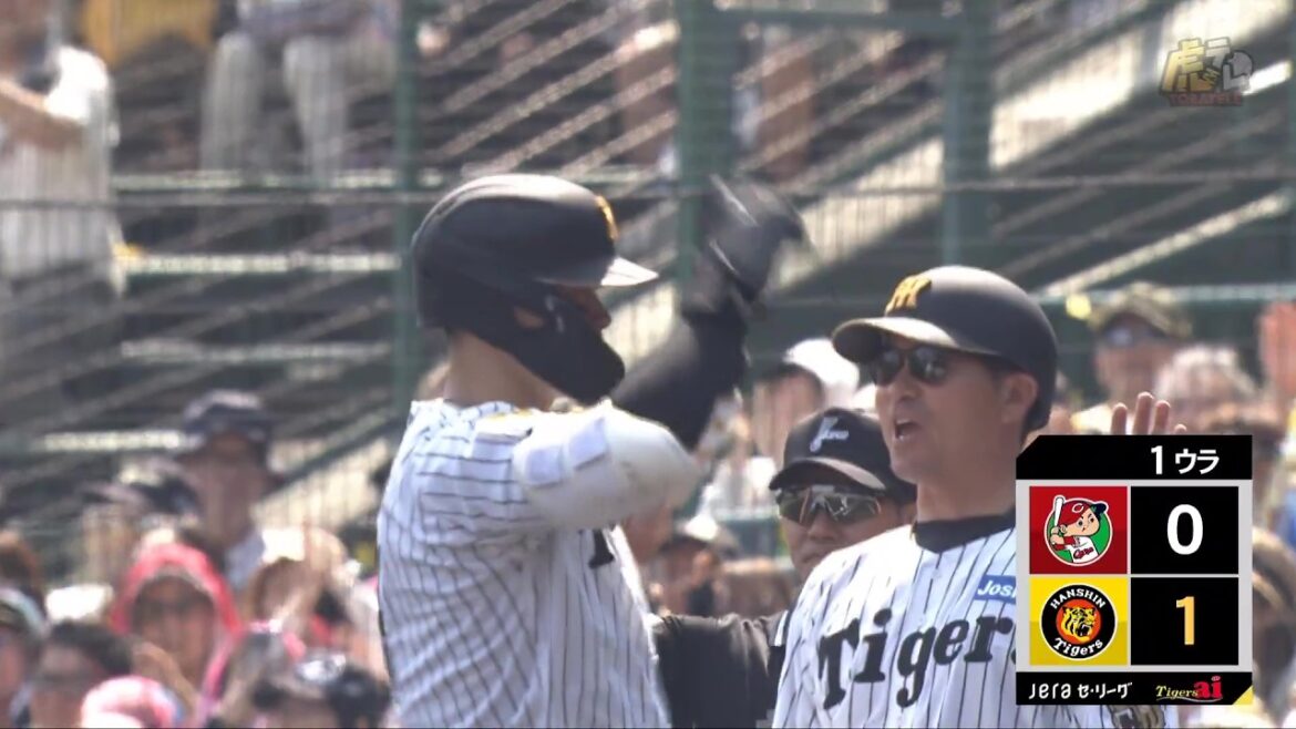 【先制点】1回裏、一死2・3塁で＃佐藤輝明 選手がライトへのタイムリーヒットを打ち先制点【2026/5/16 Ｔ－Ｃ 】