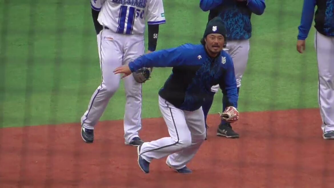 2026年3月13日 横浜スタジアム公開練習・野手陣の守備ノック練習