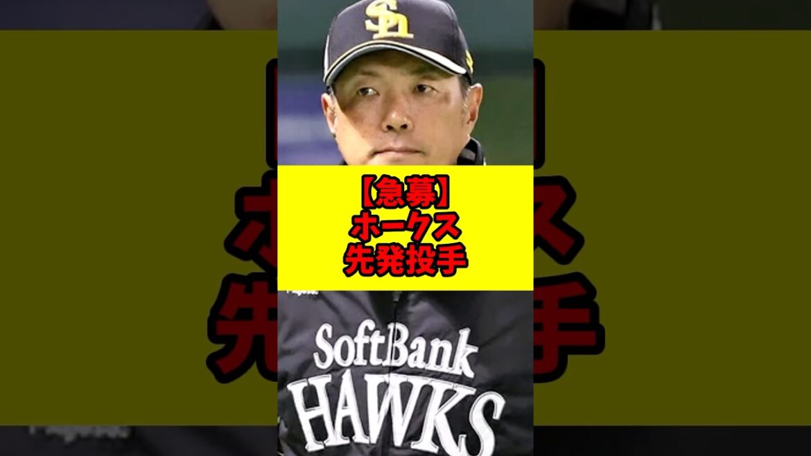 【急募】ホークス先発投手【福岡ソフトバンクホークス】 【急募】ホークス先発投手【福岡ソフトバンクホークス】