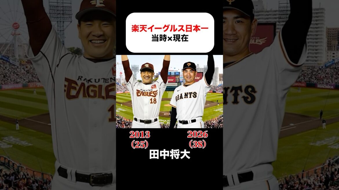 楽天イーグルス日本一の当時×現在 #田中将大 #星野仙一 #嶋基宏 #美馬学 #則本昂大 #銀次 #藤田一也 #岡島豪郎