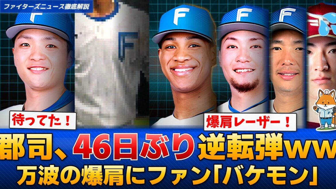 【朗報】楽天に勝利!6-2 日本ハム快勝!郡司36試合ぶり弾&万波爆肩レーザーに新庄監督も歓喜【えふこんの日ハム解説室】 【朗報】楽天に勝利!6-2 日本ハム快勝!郡司36試合ぶり弾&万波爆肩レーザーに新庄監督も歓喜【えふこんの日ハム解説室】