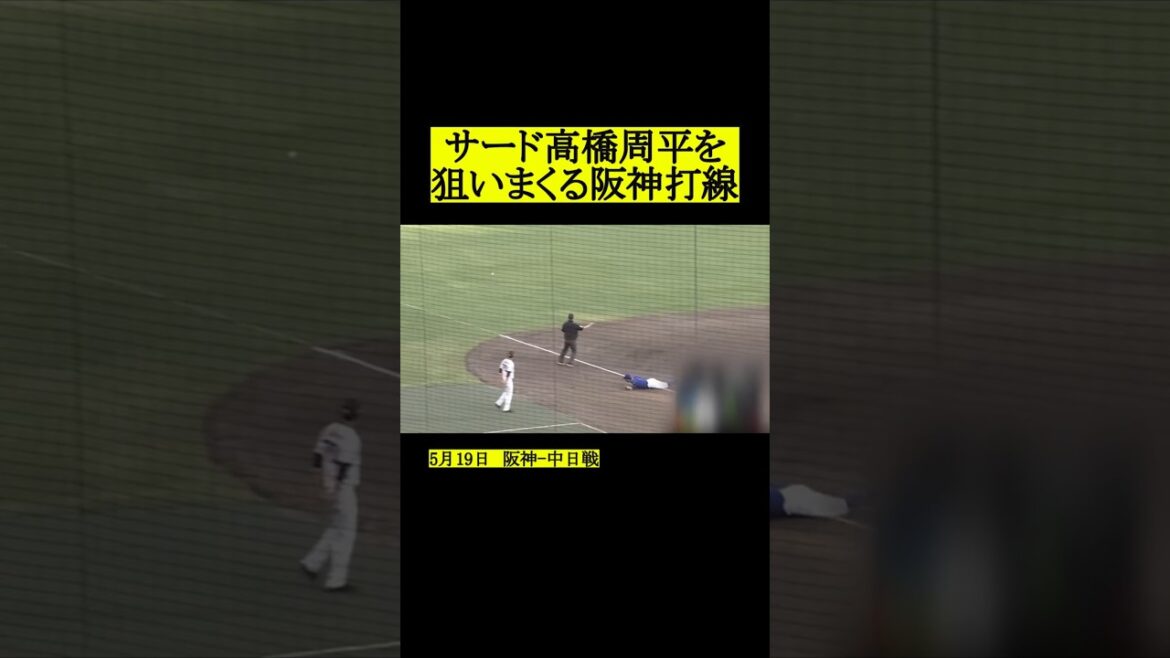 高橋周平を狙いまくる阪神打線 #プロ野球 #野球 #阪神タイガース #中日ドラゴンズ