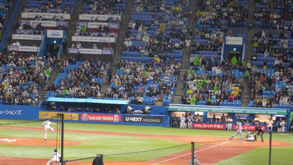 阪神 岡城快生 デッドボール　ヤクルト vs 阪神　2026年4月30日(木)　神宮球場