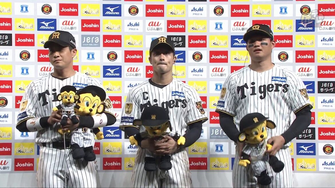 Hanshin-Tigers: 【#木浪聖也 選手、#坂本誠志郎 選手、#森下翔太 選手のヒーローインタビュー、#藤川球児 監督インタビュー】 5月20日(水) 阪神vs中日(甲子園) 【#木浪聖也 選手、#坂本誠志郎 選手、#森下翔太 選手のヒーローインタビュー、#藤川球児 監督インタビュー】 5月20日(水) 阪神vs中日(甲子園)