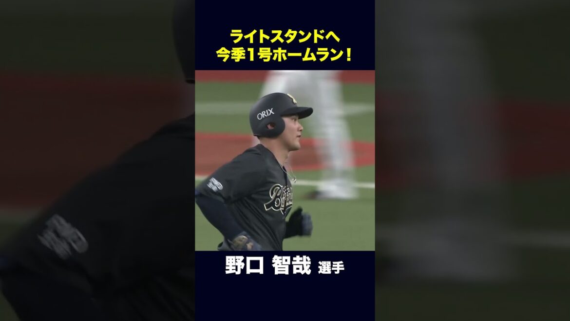 ORIX-Buffaloes: 【5月20日福岡ソフトバンク戦】野口智哉選手のホームラン! #野口智哉 #オリックス #shorts 【5月20日福岡ソフトバンク戦】野口智哉選手のホームラン! #野口智哉 #オリックス #shorts