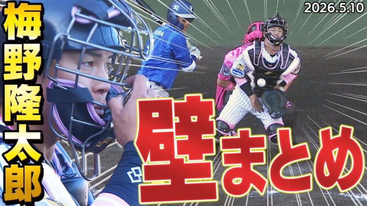 【10連発】梅野隆太郎の鉄壁ブロッキングまとめ！才木＆ドリスの剛球を受け止め続ける！阪神タイガース密着！応援番組「虎バン」ABCテレビ公式チャンネル