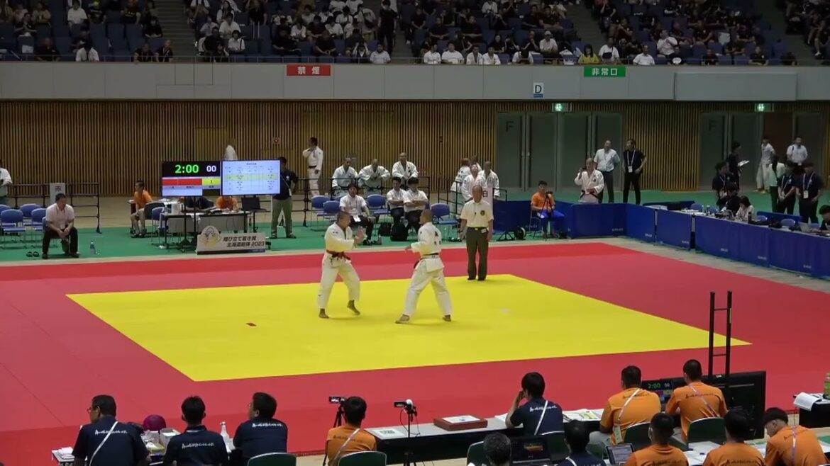 2023年IH 柔道男子 73kg級 三回戦 寺沢龍之介 東海大甲府(山梨) vs 森雄大天理(奈良)