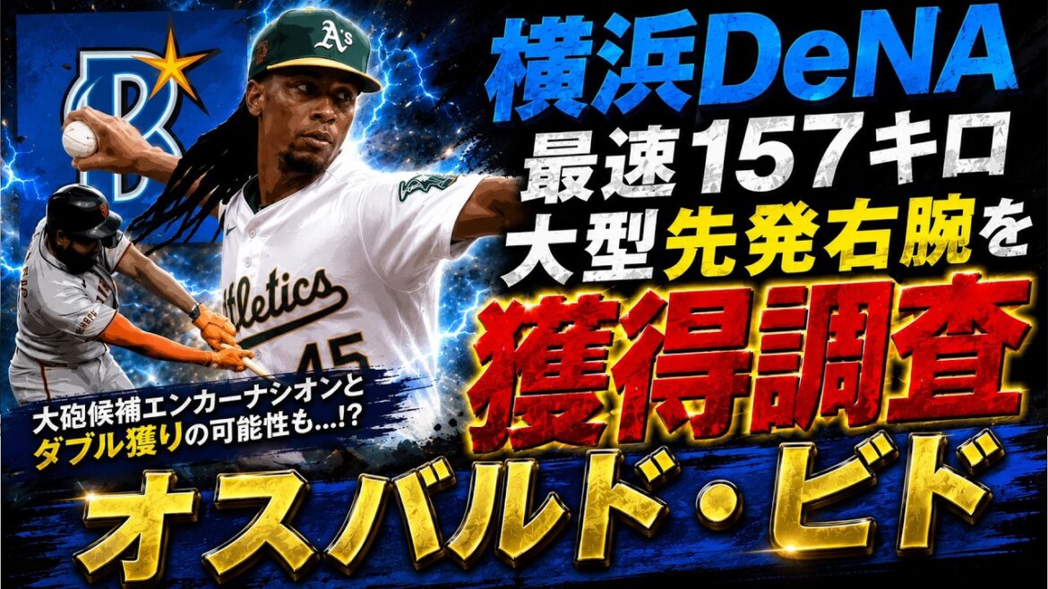 【やはり追加で先発補強!】横浜DeNAが新外国人『オスバルド・ビド』を獲得調査!最速157キロを誇りMLB通算11勝を挙げている大型先発右腕で大砲候補のエンカーナシオンと共にダブル獲りの可能性も!? 【やはり追加で先発補強!】横浜DeNAが新外国人『オスバルド・ビド』を獲得調査!最速157キロを誇りMLB通算11勝を挙げている大型先発右腕で大砲候補のエンカーナシオンと共にダブル獲りの可能性も!?
