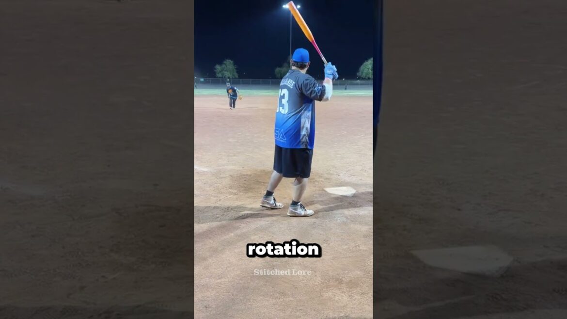 That Swing is ABSOLUTE Smoke! 🚀💨 #Baseball #HomeRun #StitchedLore