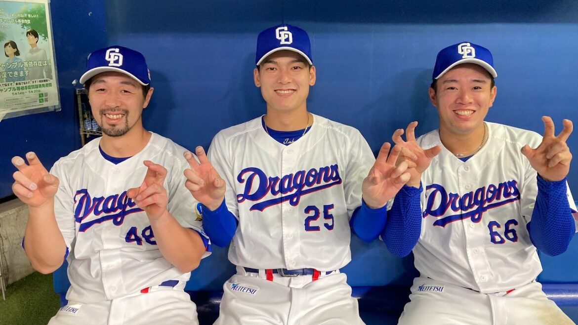 2026年5月22日 ヒーローインタビュー #阿部寿樹 選手 #鵜飼航丞 選手 #石川昂弥 選手 #井上一樹 監督