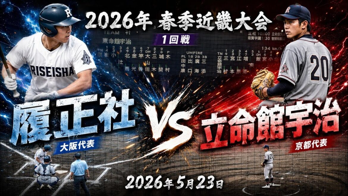 履正社 vs 立命館宇治　2026年高校野球春季近畿大会　5月23日