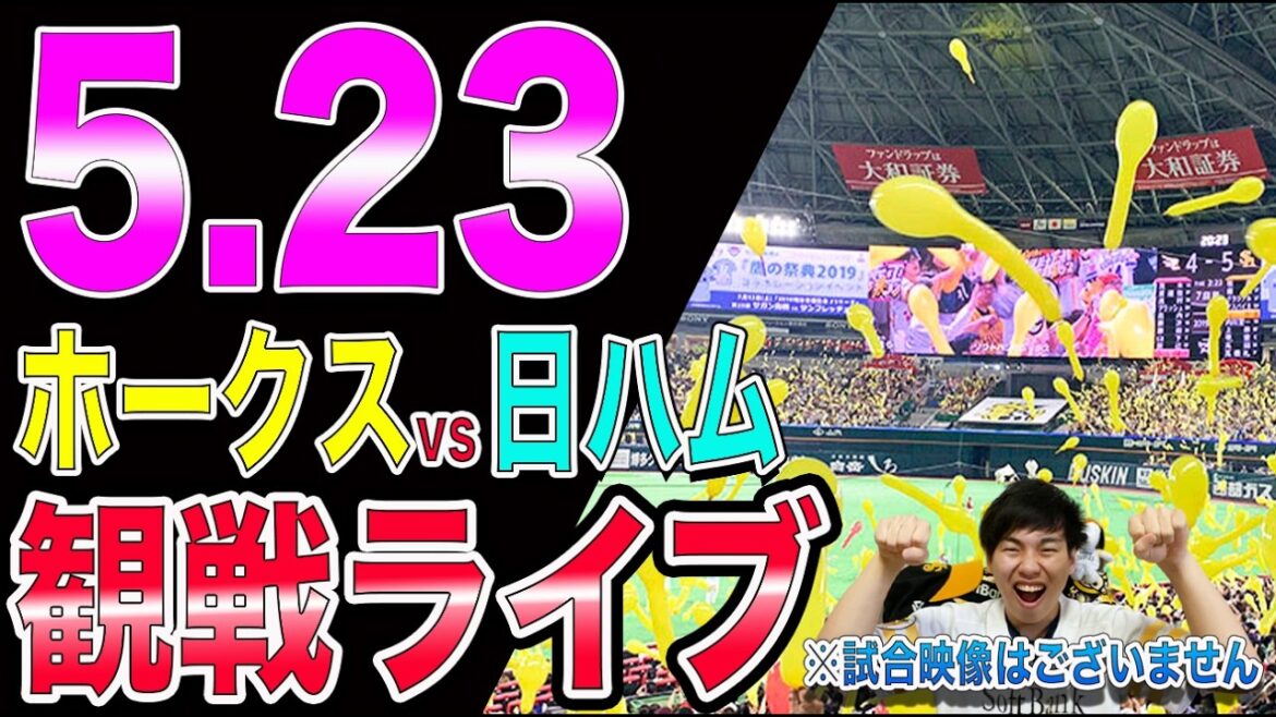 福岡ソフトバンクホークスvs北海道日本ハムファイターズの観戦ライブ!!※中継映像はございません