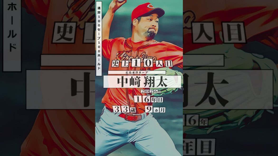 【中﨑翔太】通算100セーブ100ホールド 達成者まとめ【プロ野球】