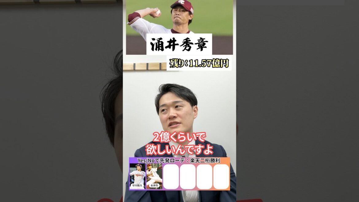 架空GMローテ #プロ野球 #楽天 #涌井秀章