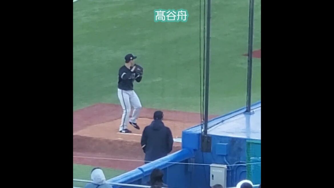 20260314　#髙谷舟　ﾌﾞﾙﾍﾟﾝで投球練習　#shorts　投球ﾌｫｰﾑ　ｵﾘｯｸｽ･ﾊﾞﾌｧﾛｰｽﾞ　ﾙｰｷｰ@神宮球場･ﾚﾌﾄ外野 明治神宮野球場 ｵｰﾌﾟﾝ戦