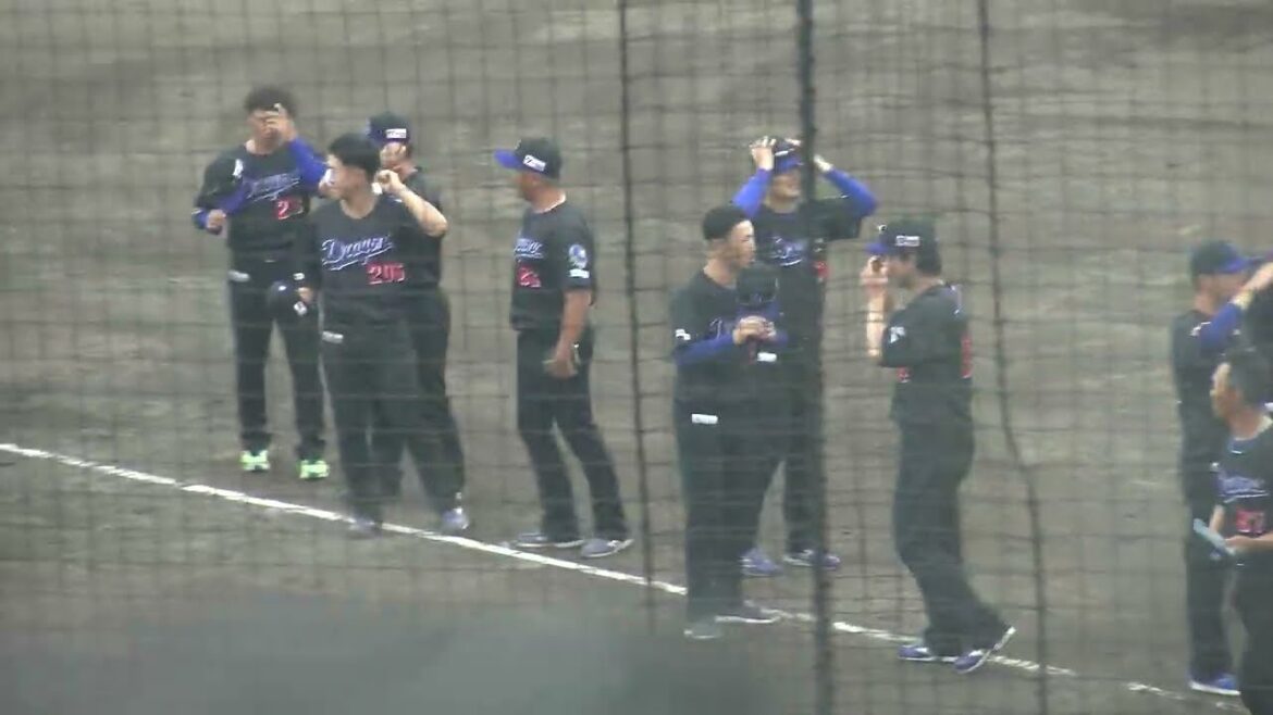 【ファーム どらほー】中日ドラゴンズ 勝野昌慶投手が福岡ソフトバンクホークス最後の打者を抑えてゲームセット後の様子 2025/5/2 ナゴヤ球場