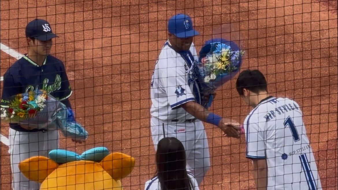 ダヤン・ビシエドNPB最終試合前花束贈呈横浜DeNAベイスターズ2026年5月24日東京ヤクルトスワローズ横浜スタジアム