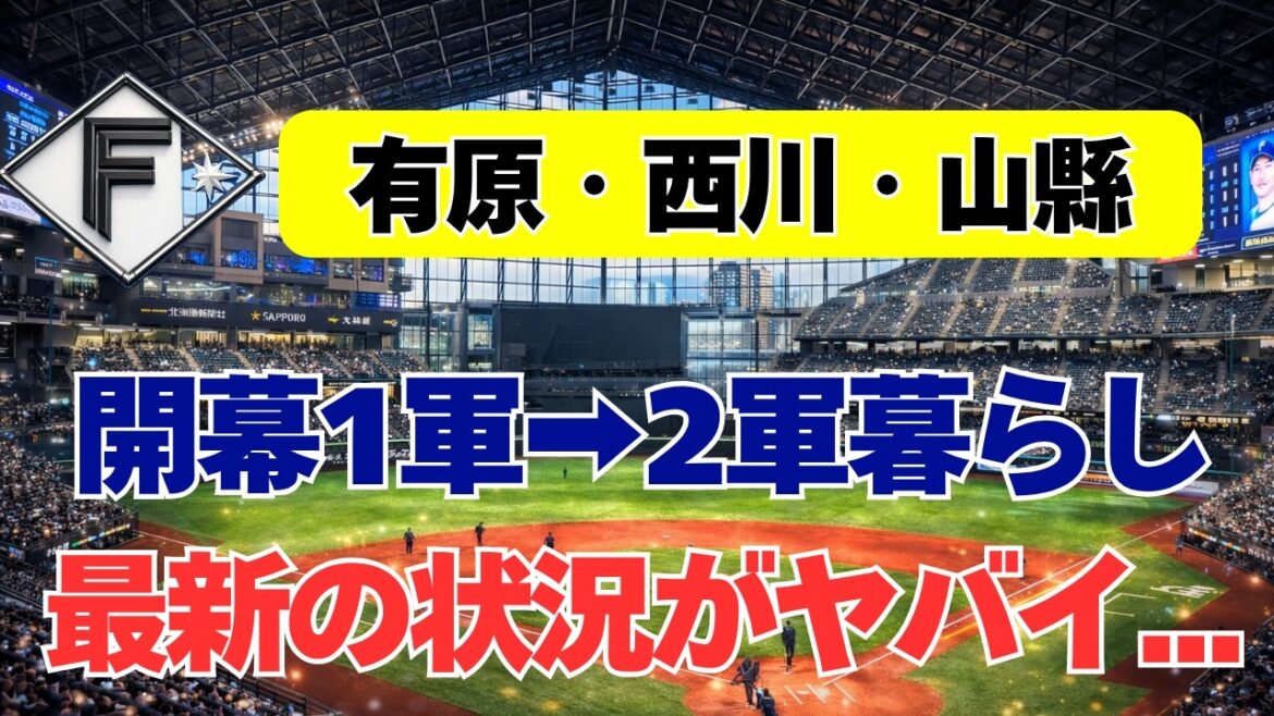 【日本ハム】西川・有原・山縣の最新状況。中島＆宮西の現在地も