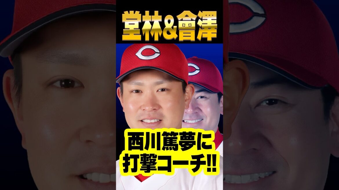 広島カープ堂林翔太＆會澤翼がドラ6西川篤夢に打撃コーチ！「壁にぶち当たっている」若鯉に助言 #堂林翔太 #會澤翼 #西川篤夢