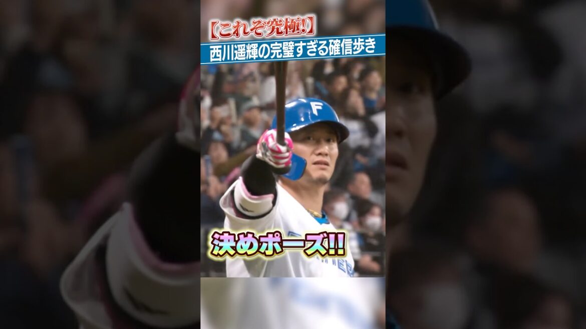 Hokkaido-Nippon-Ham-Fighters: 西川遥輝選手の「究極の確信歩き」 #ドミれ #lovefighters 西川遥輝選手の「究極の確信歩き」 #ドミれ #lovefighters