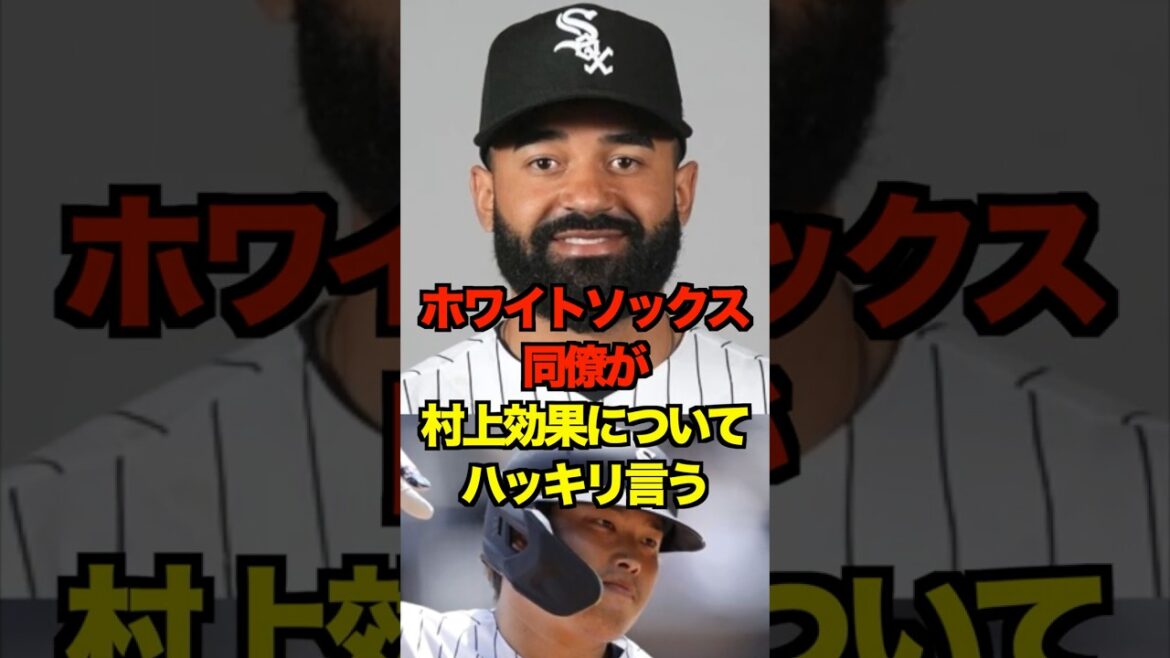 ホワイトソックス同僚が村上効果についてハッキリ言う　#ヤクルト #スワローズ #村上宗隆 #プロ野球 #野球 #shorts