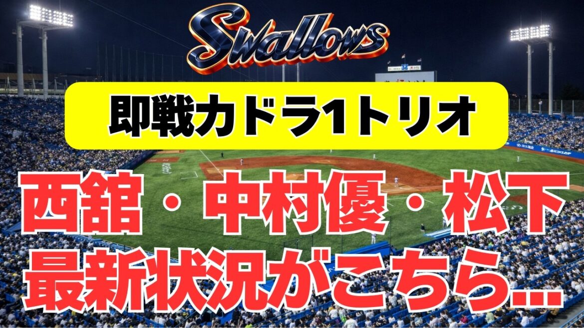 【ヤクルト】即戦力ドラ1、西舘・中村優斗・松下の最新状況