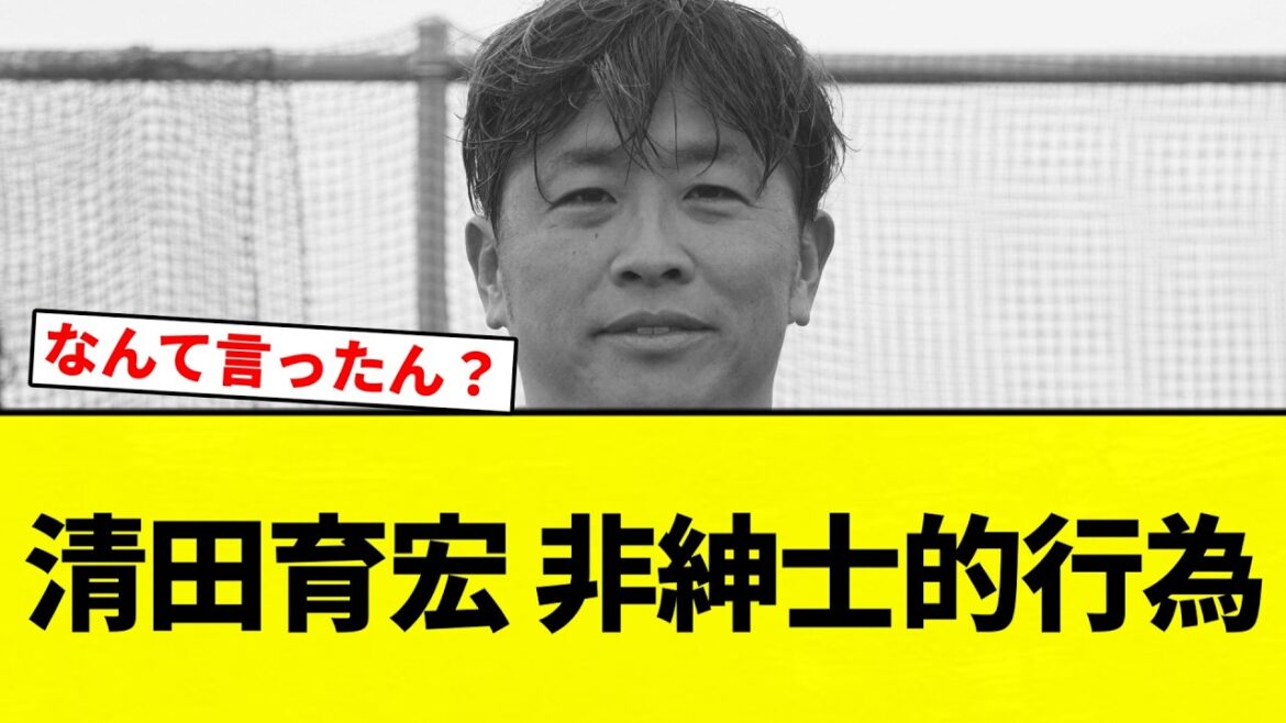【お笑い】清田育宏 非紳士的行為【プロ野球反応集】【2chスレ】【なんG】