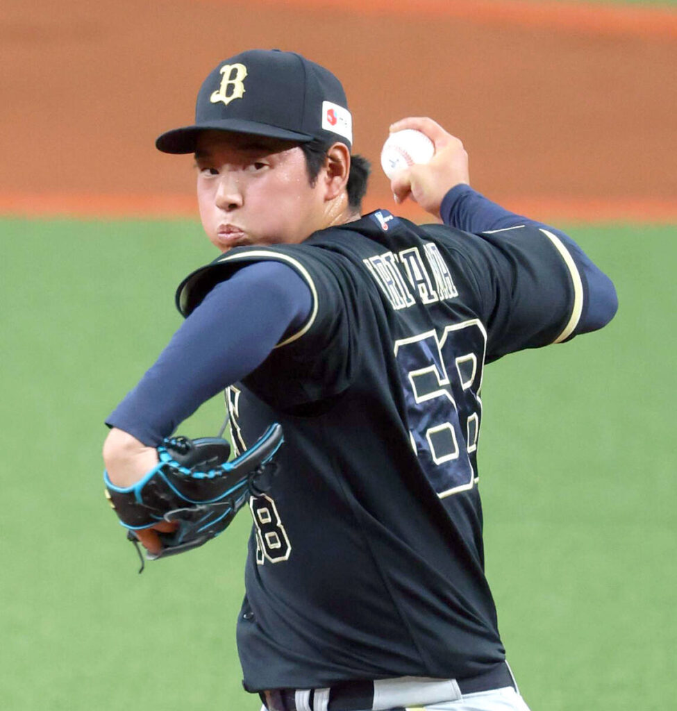 Kaito Iriyama took the mound from the 7th inning (photographer: Shuichi Toyoda)