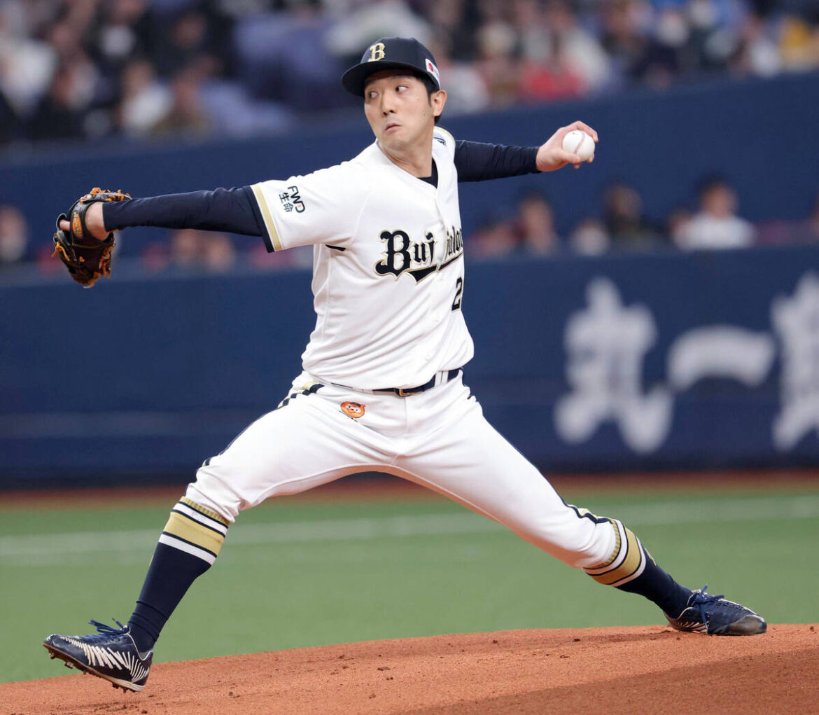 Orix Buffaloes starting pitcher Daiki Tajima