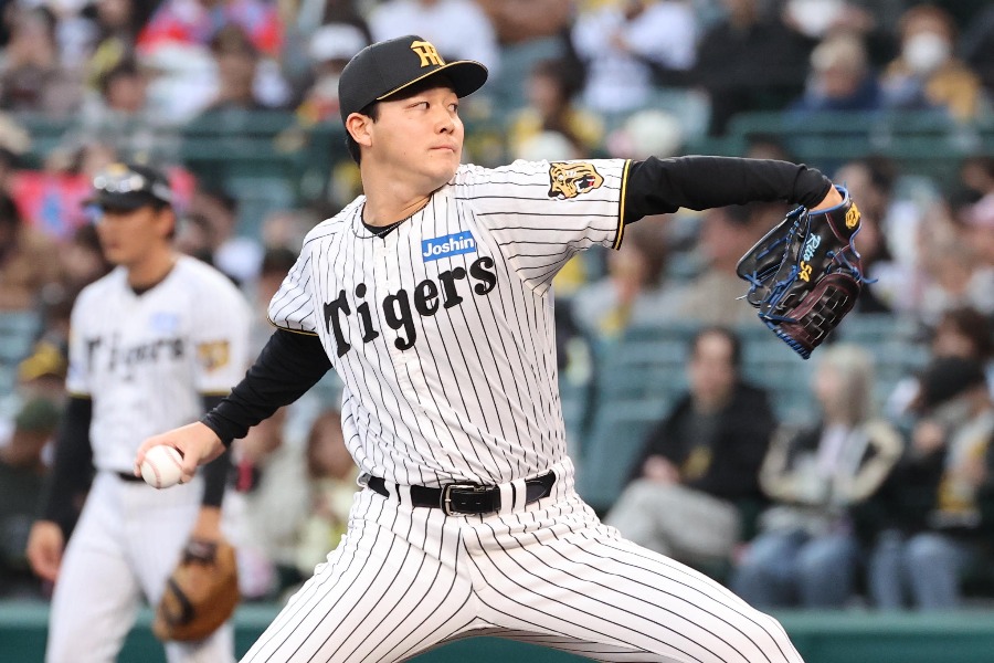 阪神25歳の「出番はまだか」 キレキレ159キロに騒然「メジャー行けるのポテンシャル」 | Full-Count 阪神・木下里都【写真:栗木一考】